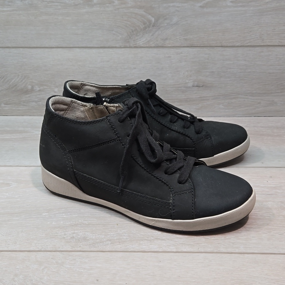 Dansko Women Leather Ankle Wedge Sneakers boots lace up shoes sz 41/10.5-11